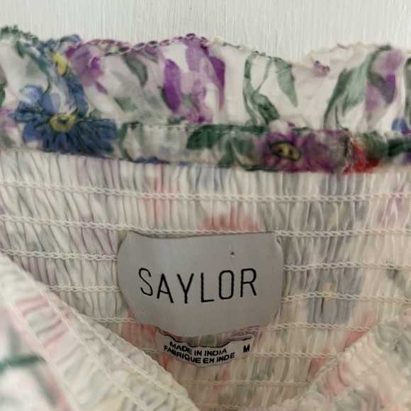 SAYLOR Floral Garden Tiered Sundress for Spring Women's Medium - Picture 3 of 11